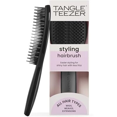 Tangle Teezer The Ultimate Styler Pomaga utrzymać i łączyć peruki, dopinki, pasma do przedłużania i dopinane pasma Zapewnienie objętości, tekstury, połysku i rozczesywania loków Kruczoczarna Tangle Teezer The Ultimate Styler Pomaga utrzymać i łączyć peruki, dopinki, pasma do przedłużania i dopinane pasma Zapewnienie objętości, tekstury, połysku i rozczesywania loków Kruczoczarna