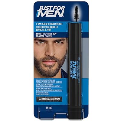 Just for men 1-Day Beard & Brow Colour Farba do Brody i Brwi dla Mężczyzn, Ciemny Brąz, 9 ml Just for men 1-Day Beard & Brow Colour Farba do Brody i Brwi dla Mężczyzn, Ciemny Brąz, 9 ml