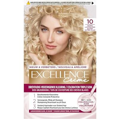 L'Oreal Paris LOral Paris Excellence Crme 10 – ekstra jasny blond – włosy do włosów L'Oreal Paris LOral Paris Excellence Crme 10 – ekstra jasny blond – włosy do włosów