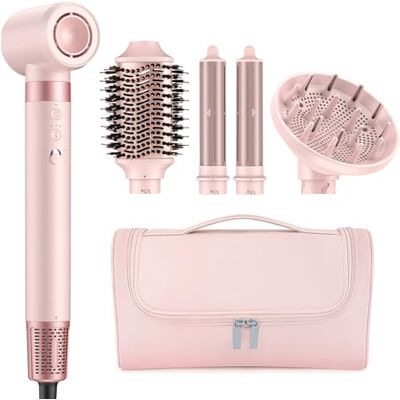 MESCOMB Styler włosów 5 w 1 i Airstyler z suszarką jonową i zestawem lokówek samochodowych profesjonalna stylizacja, objętość, lokowanie i suszenie bez uszkodzeń spowodowanych wysoką temperaturą – z MESCOMB Styler włosów 5 w 1 i Airstyler z suszarką jonową i zestawem lokówek samochodowych profesjonalna stylizacja, objętość, lokowanie i suszenie bez uszkodzeń spowodowanych wysoką temperaturą – z
