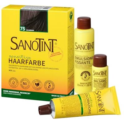 SANOTINT Wrażliwy kolor 75 złoty kasztanowy 125 ml SANOTINT Wrażliwy kolor 75 złoty kasztanowy 125 ml