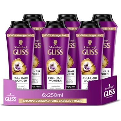 Syoss Gliss Full Hair Wonder szampon 250 ml wzmacniacz i powiększanie włosów cienkich i słabych, formuła naprawcza Syoss Gliss Full Hair Wonder szampon 250 ml wzmacniacz i powiększanie włosów cienkich i słabych, formuła naprawcza