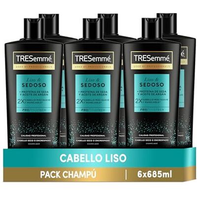 TRESemmé Gładkie I Jedwabiste Szampon, 114.17 ml x 6 sztuk TRESemmé Gładkie I Jedwabiste Szampon, 114.17 ml x 6 sztuk