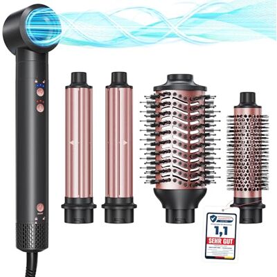 BESTOPE PRO Hairstyler 5 w 1 – 110 000 RPM suszarka jonowa High-Speed, zestaw do stylizacji włosów, automatyczna lokówka BESTOPE PRO Hairstyler 5 w 1 – 110 000 RPM suszarka jonowa High-Speed, zestaw do stylizacji włosów, automatyczna lokówka