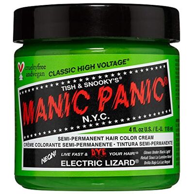 Manic Panic Classic Cream Półtrwała Farba do Włosów, Electric Lizard, 118 ml Manic Panic Classic Cream Półtrwała Farba do Włosów, Electric Lizard, 118 ml