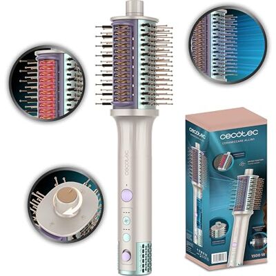 Cecotec Szczotka modelująca 4 w 1 CeramicCare Allin1. 1500W, silnik BLDC, suszenie, szczotka, gładka i model, 3 kierunki powietrza, powłoka ceramiczna, technologia Ion Real, kabel 360° Cecotec Szczotka modelująca 4 w 1 CeramicCare Allin1. 1500W, silnik BLDC, suszenie, szczotka, gładka i model, 3 kierunki powietrza, powłoka ceramiczna, technologia Ion Real, kabel 360°