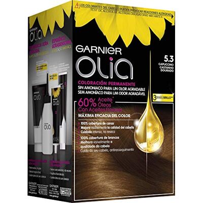 Garnier Olia Trwała koloryzacja bez amoniaku Capuccino 5.3, 1 sztuka Garnier Olia Trwała koloryzacja bez amoniaku Capuccino 5.3, 1 sztuka