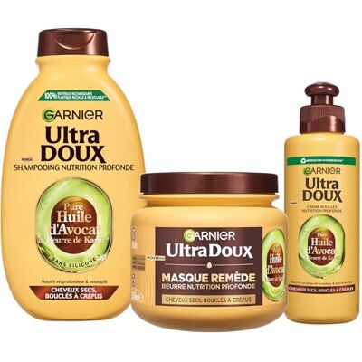 Garnier Ultra miękkie pudełko rutynowe kręcone włosy awokado i masło shea Garnier Ultra miękkie pudełko rutynowe kręcone włosy awokado i masło shea