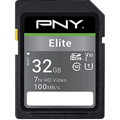 PNY Elite SDHC card 32GB Class 10 UHS-I U1 100MB/s PNY Elite SDHC card 32GB Class 10 UHS-I U1 100MB/s