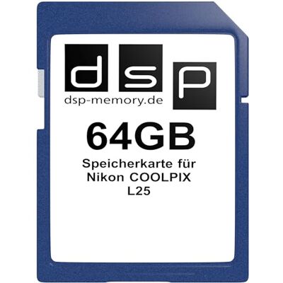 DSP Memory 64 GB Karta pamięci do Nikon COOLPIX L25 DSP Memory 64 GB Karta pamięci do Nikon COOLPIX L25