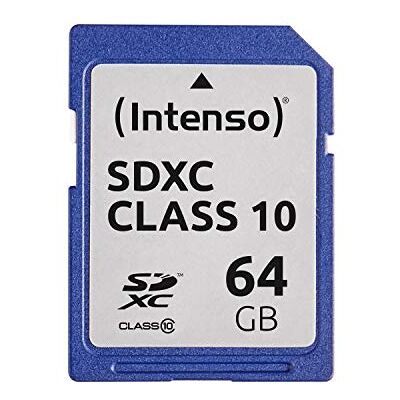 Intenso SDXC karta pamięci, klasa 10, 64 GB, niebieska Intenso SDXC karta pamięci, klasa 10, 64 GB, niebieska