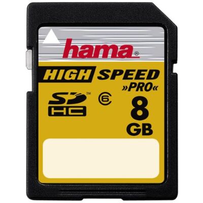 Hama Karta SDHC 8 GB High Speed Pro 20 MB/s klasa 6 Hama Karta SDHC 8 GB High Speed Pro 20 MB/s klasa 6