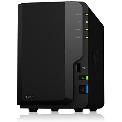 Synology Rozwiązanie DS218 NAS o pojemności 12 TB i 2 kieszeniach Instalacja z napędami 2 x 6 TB Toshiba N300 Synology Rozwiązanie DS218 NAS o pojemności 12 TB i 2 kieszeniach Instalacja z napędami 2 x 6 TB Toshiba N300