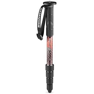 Manfrotto Element MII MMELMIIA5RD, lekki 5-częściowy aluminiowy monopod do kamery podróżnej, czerwony, z paskiem na nadgarstek, gumowy uchwyt, zamki obrotowe, obciążenie 16 kg, do aparatów Manfrotto Element MII MMELMIIA5RD, lekki 5-częściowy aluminiowy monopod do kamery podróżnej, czerwony, z paskiem na nadgarstek, gumowy uchwyt, zamki obrotowe, obciążenie 16 kg, do aparatów
