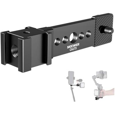 NEEWER Potrójna płyta montażowa do mikrofonu LED Light, metalowy wspornik przedłużający statyw mikrofonowy 1/10.2 cm 3/20.3 cm kompatybilny z DJI OSMO Mobile Zhiyun Feiyu Vimble Hohem stabilizator NEEWER Potrójna płyta montażowa do mikrofonu LED Light, metalowy wspornik przedłużający statyw mikrofonowy 1/10.2 cm 3/20.3 cm kompatybilny z DJI OSMO Mobile Zhiyun Feiyu Vimble Hohem stabilizator