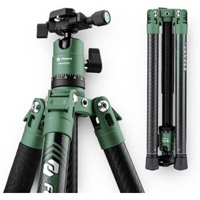Fotopro Statyw z włókna węglowego do kamery 0,9 kg ultralekki 152 cm statyw podróżny maksymalne obciążenie do 10 kg X-Aircross 3 zielony Fotopro Statyw z włókna węglowego do kamery 0,9 kg ultralekki 152 cm statyw podróżny maksymalne obciążenie do 10 kg X-Aircross 3 zielony