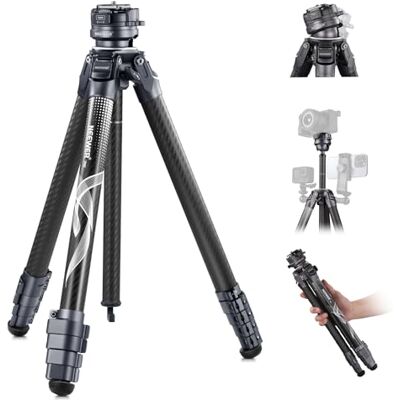 NEEWER LITETRIP LT32 157.5 cm statyw podróżny z włókna węglowego z poziomowaniem ±15°, głowica panoramiczna 360°, odłączana oś środkowa, klamra szybkiego otwierania, płyta Arca QR kompatybilna z Peak NEEWER LITETRIP LT32 157.5 cm statyw podróżny z włókna węglowego z poziomowaniem ±15°, głowica panoramiczna 360°, odłączana oś środkowa, klamra szybkiego otwierania, płyta Arca QR kompatybilna z Peak