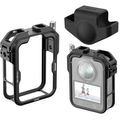 NEEWER Osmo 360 Cage, stabilizator Rig Video Camera ze stopu aluminium z osłoną ochronną, kompatybilny z akcesoriami DJI Osmo 360 Combo i magnetycznym ekosystemem Quick Release AC048 NEEWER Osmo 360 Cage, stabilizator Rig Video Camera ze stopu aluminium z osłoną ochronną, kompatybilny z akcesoriami DJI Osmo 360 Combo i magnetycznym ekosystemem Quick Release AC048