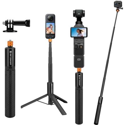 K&F CONCEPT MS21 Selfie Stick Tripod do Insta 360, niewidoczny statyw do selfie z adapterem, wysuwany statyw do Insta 360 Ace/Ace Pro/X5/X4/X3/0NE X2/ONEX, DJI Osmo Action, AKASO Action K&F CONCEPT MS21 Selfie Stick Tripod do Insta 360, niewidoczny statyw do selfie z adapterem, wysuwany statyw do Insta 360 Ace/Ace Pro/X5/X4/X3/0NE X2/ONEX, DJI Osmo Action, AKASO Action