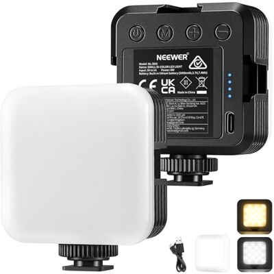 NEEWER NL-36AI lampa wideo LED, przenośna, Bi-Color 3200 K ~ 5600 K, wyciszone światła do kamer z ściemnianiem, CRI 97+ 8 trybów scenerii, akumulator 2000 mAh, do gier, YouTube, vlogów, fotografii NEEWER NL-36AI lampa wideo LED, przenośna, Bi-Color 3200 K ~ 5600 K, wyciszone światła do kamer z ściemnianiem, CRI 97+ 8 trybów scenerii, akumulator 2000 mAh, do gier, YouTube, vlogów, fotografii
