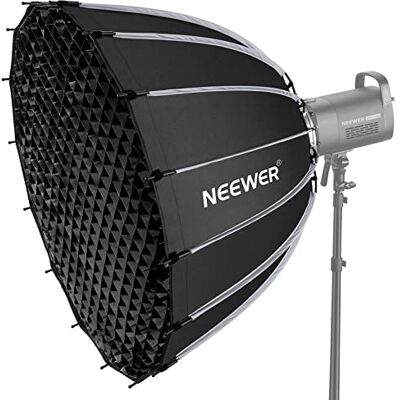 NEEWER Paraboliczny softbox, szybkie składanie, szybkie składanie, z dyfuzorami/siatką o strukturze plastra miodu, torbą, kompatybilny z Aputure 120d Light Dome Godox sl60w RGB CB60 i innymi NEEWER Paraboliczny softbox, szybkie składanie, szybkie składanie, z dyfuzorami/siatką o strukturze plastra miodu, torbą, kompatybilny z Aputure 120d Light Dome Godox sl60w RGB CB60 i innymi