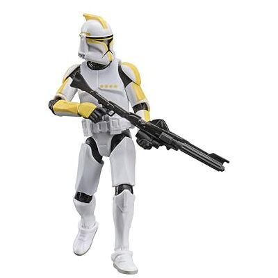 Star Wars Komandor żołnierzy-klonów z serii The Vintage Collection, wysokiej jakości 9,5-centymetrowa figurka kolekcjonerska z filmu "Gwiezdne wojny: Atak klonów Star Wars Komandor żołnierzy-klonów z serii The Vintage Collection, wysokiej jakości 9,5-centymetrowa figurka kolekcjonerska z filmu "Gwiezdne wojny: Atak klonów