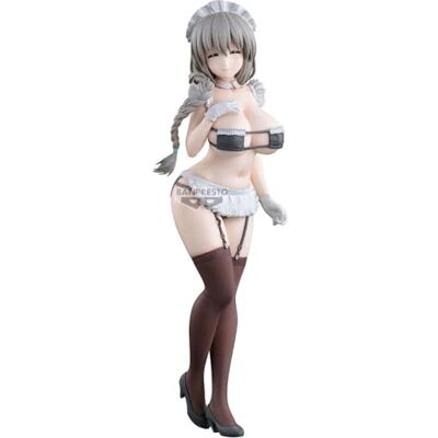 Banpresto Figurka akcji Uzaki Tsuki Uzaki-Chan Wants To Hang Out! Glitter & Glamours Maid View 27 cm Multicolor BP29241P Figurka kolekcjonerska Optymalna dla fanów anime Banpresto Figurka akcji Uzaki Tsuki Uzaki-Chan Wants To Hang Out! Glitter & Glamours Maid View 27 cm Multicolor BP29241P Figurka kolekcjonerska Optymalna dla fanów anime