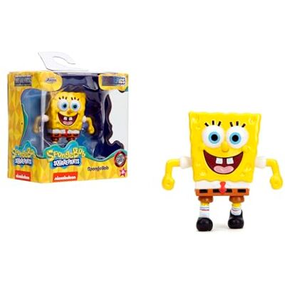 Jada Toys Spongebob figurka (1 sztuka) figurki kolekcjonerskie z metalu (Spongebob) dla fanów i kolekcjonerów od 8 lat, wielkość ok. 6,5 cm Jada Toys Spongebob figurka (1 sztuka) figurki kolekcjonerskie z metalu (Spongebob) dla fanów i kolekcjonerów od 8 lat, wielkość ok. 6,5 cm