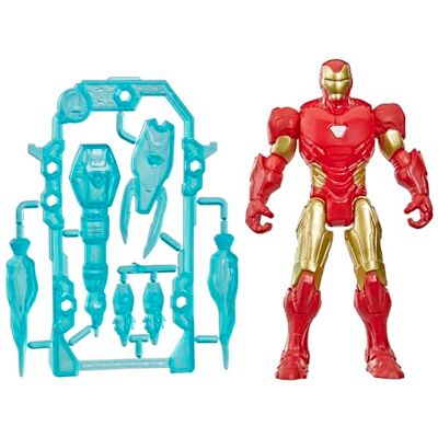 MARVEL THE AVENGERS Figurka Iron Mana z serii Marvel Avengers ActionVerse z dodatkami, zabawki i figurki dla dzieci z superbohaterami w skali 11,4 cm, wiek: od 4 lat MARVEL THE AVENGERS Figurka Iron Mana z serii Marvel Avengers ActionVerse z dodatkami, zabawki i figurki dla dzieci z superbohaterami w skali 11,4 cm, wiek: od 4 lat