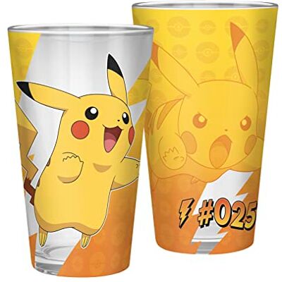 ABYstyle POKEMON Large Glass Premium 400ml Pikachu foil ABYstyle POKEMON Large Glass Premium 400ml Pikachu foil