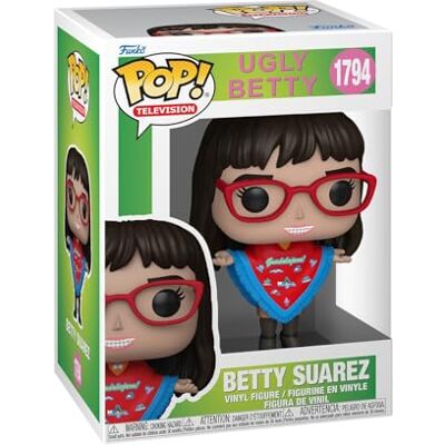 Funko Pop! TV: Brzydka Betty Betty Suarez Figurka winylowa do kolekcjonowania pomysł na prezent Oficjalny towar Zabawki dla dzieci i dorosłych TV Fani Figurka kolekcjonerska i wystawowa Funko Pop! TV: Brzydka Betty Betty Suarez Figurka winylowa do kolekcjonowania pomysł na prezent Oficjalny towar Zabawki dla dzieci i dorosłych TV Fani Figurka kolekcjonerska i wystawowa