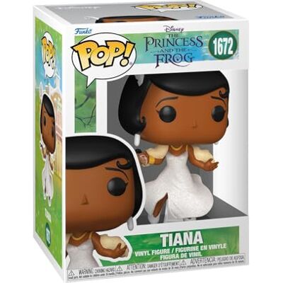 Funko Pop! Disney: Księżniczka i żaba Tiana z brokatem kolekcjonerska figurka winylowa pomysł na prezent oficjalny towar zabawki dla dzieci i dorosłych fani księżniczek Funko Pop! Disney: Księżniczka i żaba Tiana z brokatem kolekcjonerska figurka winylowa pomysł na prezent oficjalny towar zabawki dla dzieci i dorosłych fani księżniczek