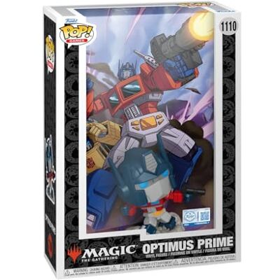 Funko Pop Comic Cover: Transformers X MTG Optimus Prime Figurka kolekcjonerska z winylu pomysł na prezent, oficjalny towar zabawki dla dzieci i dorosłych fanów kreskówek Funko Pop Comic Cover: Transformers X MTG Optimus Prime Figurka kolekcjonerska z winylu pomysł na prezent, oficjalny towar zabawki dla dzieci i dorosłych fanów kreskówek