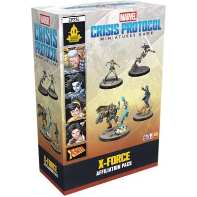 Asmodee Atomic Mass Games Marvel Crisis Protocol X-Force Affiliation Pack Rozszerzenie Do Gry Figurkowej, Cable I Domino, Character Stat Cards, Team Tactic Cards, Żetony 2 Graczy 90 Minut Asmodee Atomic Mass Games Marvel Crisis Protocol X-Force Affiliation Pack Rozszerzenie Do Gry Figurkowej, Cable I Domino, Character Stat Cards, Team Tactic Cards, Żetony 2 Graczy 90 Minut