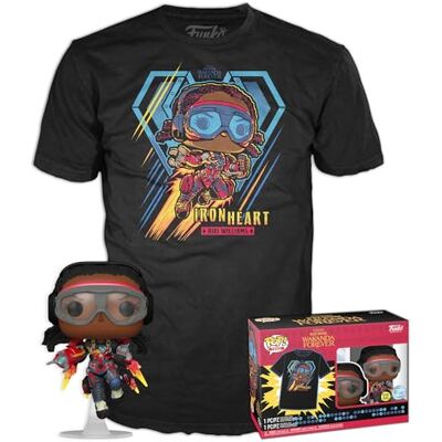 Zestaw figurek Funko Ironheart Black Panther T-shirt Zestaw figurek Funko Ironheart Black Panther T-shirt