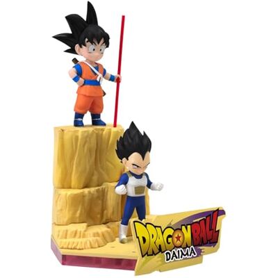 BANDAI Hobby Dragon Ball DAIMA Son Goku (mini) & Vegeta (mini) zestaw modeli łatwy montaż zatrzaskowy, nie wymaga kleju ani farby BANDAI Hobby Dragon Ball DAIMA Son Goku (mini) & Vegeta (mini) zestaw modeli łatwy montaż zatrzaskowy, nie wymaga kleju ani farby