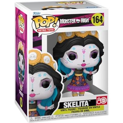 Funko Pop! Winyl: Monster High Skelita Calaveras winylowa figurka kolekcjonerska pomysł na prezent oficjalne towary handlowe zabawka dla dzieci i dorosłych fanów kreskówek figurka Funko Pop! Winyl: Monster High Skelita Calaveras winylowa figurka kolekcjonerska pomysł na prezent oficjalne towary handlowe zabawka dla dzieci i dorosłych fanów kreskówek figurka