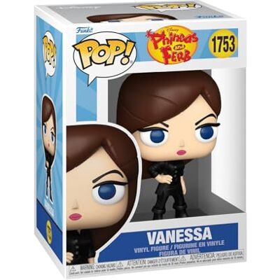 Funko Pop! Disney: Fineasz i Ferb Vanessa Fineasz i Ferb Figurka winylowa kolekcjonerska pomysł na prezent oficjalny towar zabawki dla dzieci i dorosłych fanów kreskówek/animacji Funko Pop! Disney: Fineasz i Ferb Vanessa Fineasz i Ferb Figurka winylowa kolekcjonerska pomysł na prezent oficjalny towar zabawki dla dzieci i dorosłych fanów kreskówek/animacji
