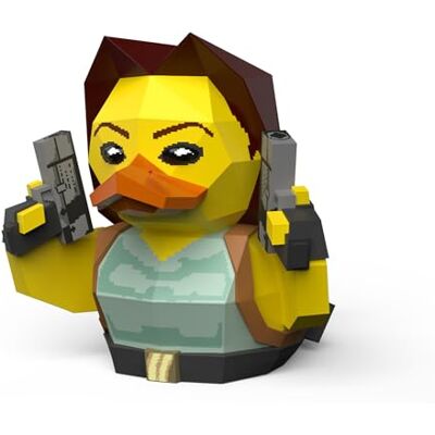 TUBBZ Edycja pudełkowa: Tomb Raider Lara Croft Cosplay gumowa kaczka winylowa figurka TUBBZ Edycja pudełkowa: Tomb Raider Lara Croft Cosplay gumowa kaczka winylowa figurka