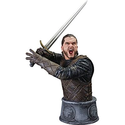 Dark Horse Game of Thrones MAY170077 Jon Snow Battle of The Bastards Limited Edition Bust figurka akcji, wielokolorowa, 15 cm Dark Horse Game of Thrones MAY170077 Jon Snow Battle of The Bastards Limited Edition Bust figurka akcji, wielokolorowa, 15 cm