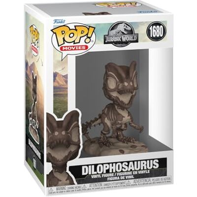 Funko POP! Filmy: JP Fossil Dilophosaurus Park Jurajski Figurka winylowa kolekcjonerska pomysł na prezent Oficjalny towar Zabawki dla dzieci i dorosłych Fani filmów Funko POP! Filmy: JP Fossil Dilophosaurus Park Jurajski Figurka winylowa kolekcjonerska pomysł na prezent Oficjalny towar Zabawki dla dzieci i dorosłych Fani filmów