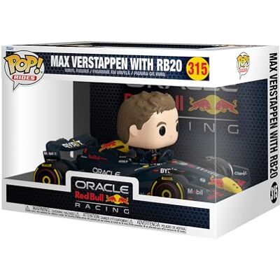 Funko Pop! Rides Super Deluxe: Racing Max Verstappen z RB20 Wyścigi kolekcjonerska figurka winylowa pomysł na prezent oficjalny towar zabawki dla dzieci i dorosłych Fani wyścigów Funko Pop! Rides Super Deluxe: Racing Max Verstappen z RB20 Wyścigi kolekcjonerska figurka winylowa pomysł na prezent oficjalny towar zabawki dla dzieci i dorosłych Fani wyścigów
