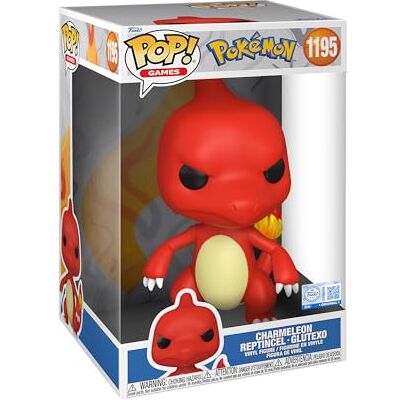 Funko Pop! Jumbo: Pokemon Charmeleon kolekcjonerska figurka winylowa pomysł na prezent oficjalny towar zabawki dla dzieci i dorosłych gry wideo Fani figurka kolekcjonerska Funko Pop! Jumbo: Pokemon Charmeleon kolekcjonerska figurka winylowa pomysł na prezent oficjalny towar zabawki dla dzieci i dorosłych gry wideo Fani figurka kolekcjonerska