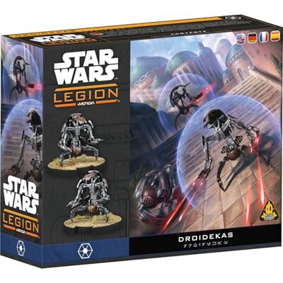 Asmodee Atomic Mass Games Star Wars Legion Droidekas Rozszerzenie Jednostki, 4 Plastikowe Figurki, Zaktualizowane Wznowienie 2 Graczy 90 Min Asmodee Atomic Mass Games Star Wars Legion Droidekas Rozszerzenie Jednostki, 4 Plastikowe Figurki, Zaktualizowane Wznowienie 2 Graczy 90 Min