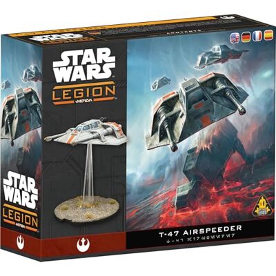 Asmodee Atomic Mass Games Star Wars Legion: T-47 Airspeeder Rozszerzenie Do Gry Figurkowej, Pojazd Rebel Alliance, Ciężkie Wsparcie, Zaktualizowane Wydanie 2 Graczy 90 Minut Asmodee Atomic Mass Games Star Wars Legion: T-47 Airspeeder Rozszerzenie Do Gry Figurkowej, Pojazd Rebel Alliance, Ciężkie Wsparcie, Zaktualizowane Wydanie 2 Graczy 90 Minut