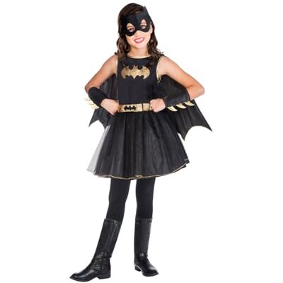 Strój Batgirl dla dzieci od Amscan z płaszczem i maską - Strój Strój Batgirl dla dzieci od Amscan z płaszczem i maską - Strój