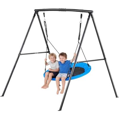VEVOR Huśtawka ogrodowa metalowa rama w kształcie litery A dla dzieci siedzisko maksymalne obciążenie 199,6 kg, huśtawka tarczowa okrągła konstrukcja w kształcie litery A średnica 101,6 cm na zewnątrz VEVOR Huśtawka ogrodowa metalowa rama w kształcie litery A dla dzieci siedzisko maksymalne obciążenie 199,6 kg, huśtawka tarczowa okrągła konstrukcja w kształcie litery A średnica 101,6 cm na zewnątrz