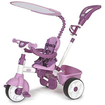 little tikes Trójkołowiec 4-w-1 wersja podstawowa Trójkołowy rower dla małych dzieci Od 9 miesięcy do 3 lat Całodzienna aktywna zabawa Różowy little tikes Trójkołowiec 4-w-1 wersja podstawowa Trójkołowy rower dla małych dzieci Od 9 miesięcy do 3 lat Całodzienna aktywna zabawa Różowy