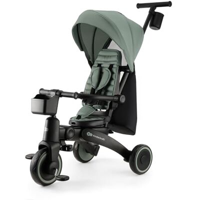 kk Kinderkraft Kinderkraft JAZZ 3 rowerek trójkołowy, obrotowe siedzisko 360°, pozycja półleżąca, składany, budka UPF 50+, rączka do prowadzenia, funkcja rowerka biegowego, Zielony kk Kinderkraft Kinderkraft JAZZ 3 rowerek trójkołowy, obrotowe siedzisko 360°, pozycja półleżąca, składany, budka UPF 50+, rączka do prowadzenia, funkcja rowerka biegowego, Zielony