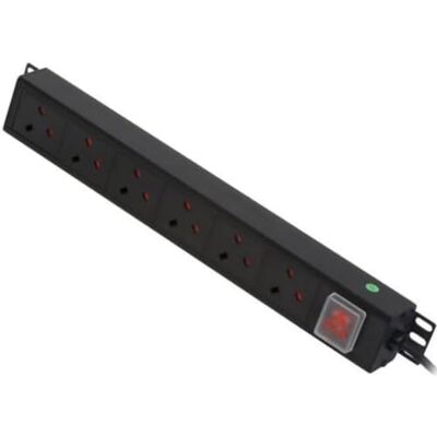 Lindy 6-drożny pionowy montaż PDU (jednostka dystrybucji zasilania), IEC C14 męskie do 6 gniazd sieciowych brytyjskich, przełączane, kabel 3 m do użytku domowego, biurowego i przemysłowego Lindy 6-drożny pionowy montaż PDU (jednostka dystrybucji zasilania), IEC C14 męskie do 6 gniazd sieciowych brytyjskich, przełączane, kabel 3 m do użytku domowego, biurowego i przemysłowego
